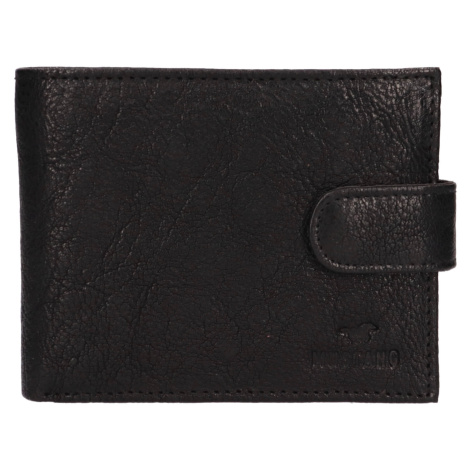 Pánska kožená peňaženka Mustang Banel - čierna