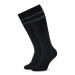 Emporio Armani Súprava 2 párov vysokých pánskych ponožiek 302301 2F273 00020 Čierna