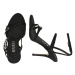 GUESS Remienkové sandále 'EDELIA2'  čierna / strieborná