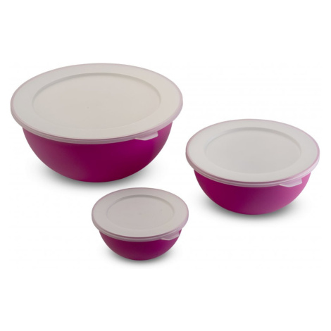 Sada misiek Omada Sanaliving Bowls Set 3,5L + 1,7L + 0,5L Farba: fialová