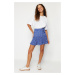 Trendyol Multi Color Floral Pattern Viscose Woven Short Skirt
