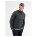 Dark green men's zippered sweatshirt LERROS - Men