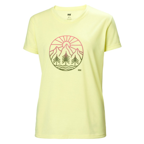 Helly Hansen Skog Recycled Graphic Tee Fadded Yallow Women's T-Shirt