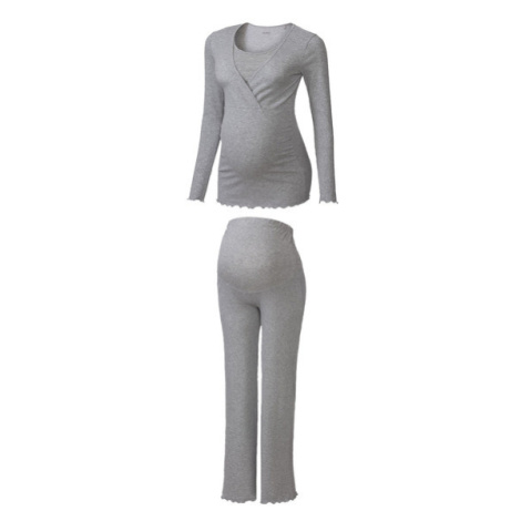 esmara® Dámske tehotenské pyžamo (sivá)