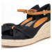 Dámske espadrilky s mašľou vpredu 98-DP-500-1