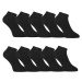 10PACK ponožky Styx nízke bambusové čierne (10HBN960) M