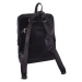 Dámsky kožený batoh čierny 370123