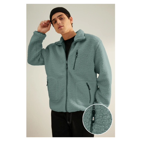 Trendyol Limited Edition Mint Regular Fit Welsoft Plush Coat