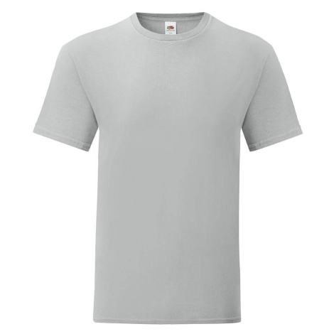 Grey Iconic Combed Cotton T-shirt Fruit of the Loom