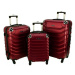 Tmavočervený odolný cestovný kufor do lietadla &quot;Premium&quot; - veľ. M