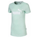 Puma ESS LOGO TEE G svetlo zelená - Dievčenské športové tričko