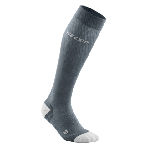 Women's compression knee-high socks CEP Ultralight Grey