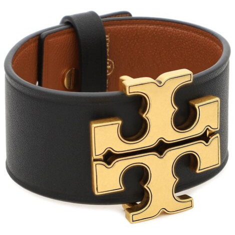 Tory Burch Náramok Eleanor Leather Bracelet 143767 Čierna