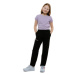 Dievčenské turistické nohavice 4F JUNIOR TROUSERS FNK F097-20S-DEEP BLACK