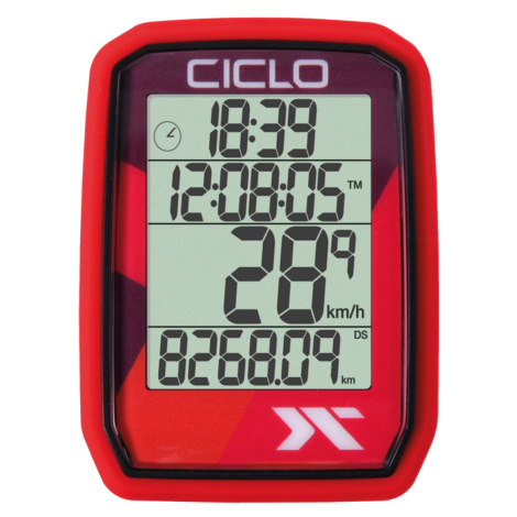 CICLOSPORT tachometer - PROTOS 205 - červená