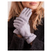Elegant grey gloves for women