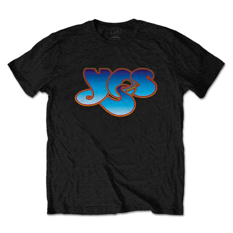Yes tričko Classic Blue Logo Čierna