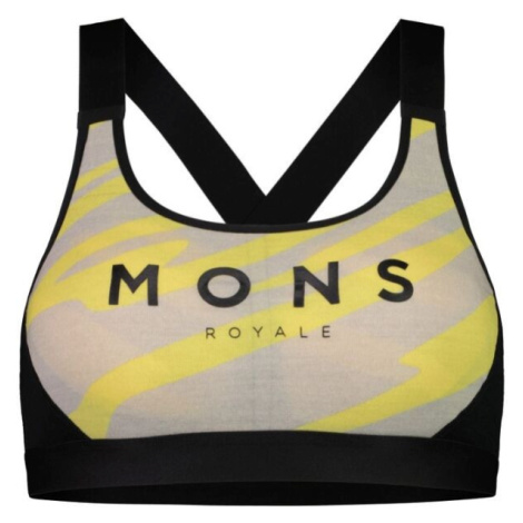 MONS ROYALE Dámska merino podprsenka Dámska merino podprsenka, čierna, veľkosť