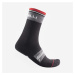 CASTELLI Cyklistické ponožky klasické - QUINDICI SOFT MERINO - čierna