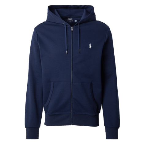 Polo Ralph Lauren Tepláková bunda  námornícka modrá / biela