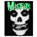 mikina s kapucňou PLASTIC HEAD Misfits GLOW JUREK SKULL Čierna