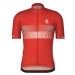 SCOTT Cyklistický dres s krátkym rukávom - RC TEAM 10 SS - biela/červená