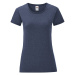 Navy blue Iconic women's t-shirt in combed cotton Fruit of the Loom