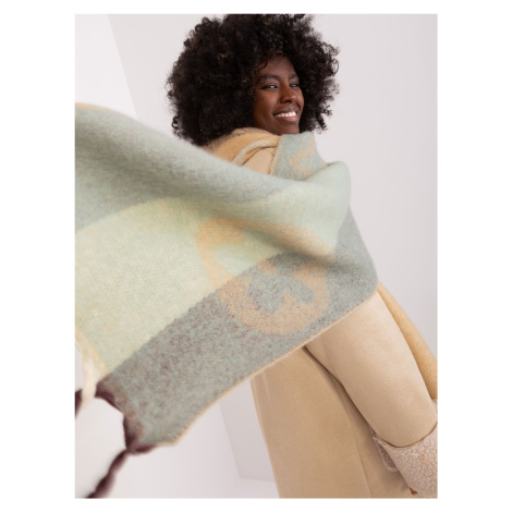 Women's winter scarf with mint
