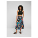 Women's viscose midi skirt blackfruit