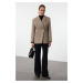 Trendyol Mink Cashmere Fitted Blazer Jacket