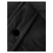 Dlhá čierna dámska zimná bunda s kapucňou (5M3178-392)