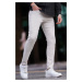 Madmext Men's Stone Color Canvas Slim Fit Trousers