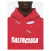 BALENCIAGA Ripped Red mikina