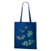 Plátená taška s potlačou motýľou - plátená taška na nákupy