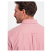 Ružová pánska košeľa Ombre Clothing