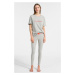 Calvin Klein monogram tričko - sivé Veľkosť: XS