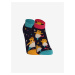 Ponožky pre mužov Dedoles - čierna, modrá, červená, žltá