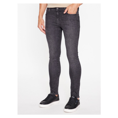 Jack&Jones Džínsy 12244277 Sivá Skinny Fit Jack & Jones