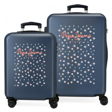 Sada luxusných ABS cestovných kufrov 65cm/55cm PEPE JEANS LESLIE Marino, 6421421