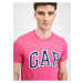 Ružové pánske tričko s logom GAP