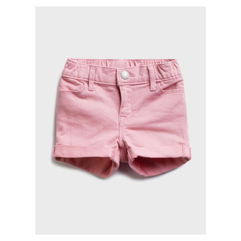 GAP Detské džínsové kraťasy Ružová