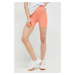 Športové krátke nohavice Helly Hansen Allure dámske, oranžová farba, jednofarebné, vysoký pás