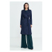 Nife Woman's Coat PL22 Navy Blue