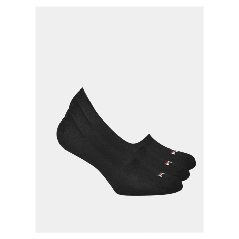 Sada troch párov ponožiek v čiernej farbe FILA