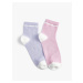 Koton Set of 2 Socks, Multicolored Textured