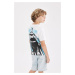 DEFACTO Boy's Batman Crew Neck Short Sleeve T-Shirt