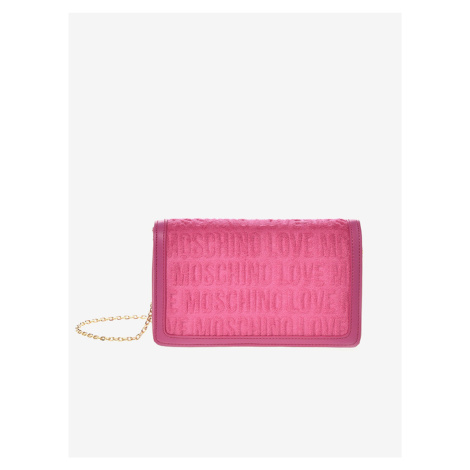 Ružová dámska crossbody kabelka Love Moschino