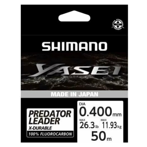 Shimano Fishing Yasei Predator Fluorocarbon Číra 0,40 mm 50 m 11,93 kg Vlasec