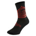 ROCDAY Cyklistické ponožky klasické - TRAIL - červená/čierna