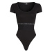Tričko Karl Lagerfeld Branded Elastic Jersey Body Čierna